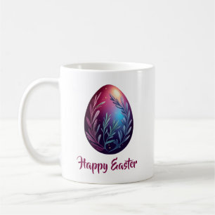 Elegant Easter Egg Botanical Art Coffee Mug