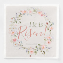 Elegant Easter He is Risen Inspirational
