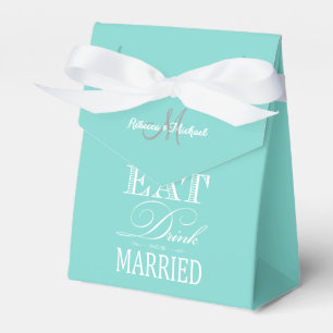 Elegant Eat, Drink and be Married Favour Box