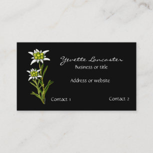 Elegant Edelweiss Business Card