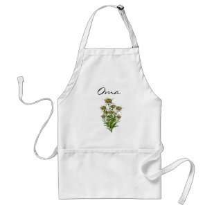 Elegant Edelweiss Flowers Apron
