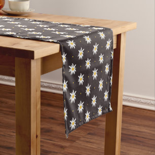 Elegant Edelweiss Short Table Runner