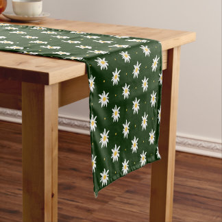 Elegant Edelweiss Short Table Runner