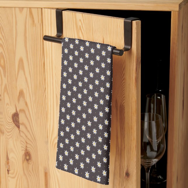 Elegant Edelweiss Tea Towel (Thirds Fold)