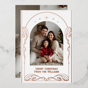 Elegant Editable Christmas Card Template Holiday