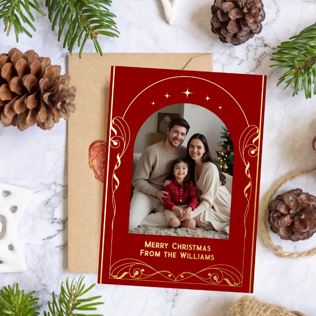 Elegant Editable Christmas Card Template Holiday (Creator Uploaded)