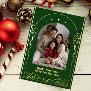 Elegant Editable Christmas Card Template Holiday