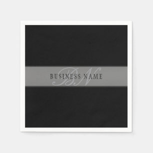 Elegant Editable Script Business Name/other Text Napkin