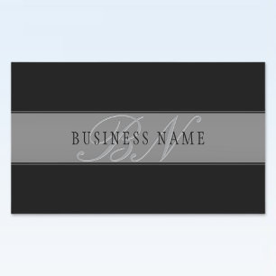 Elegant Editable Script Business Name/other Text Rectangular Sticker
