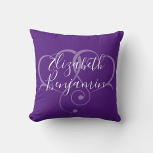Elegant Editable Simple Heart Design-Throw Pillow