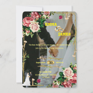 Elegant Editable Wedding Invite Card