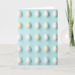 Elegant Egg Pattern Greeting Card