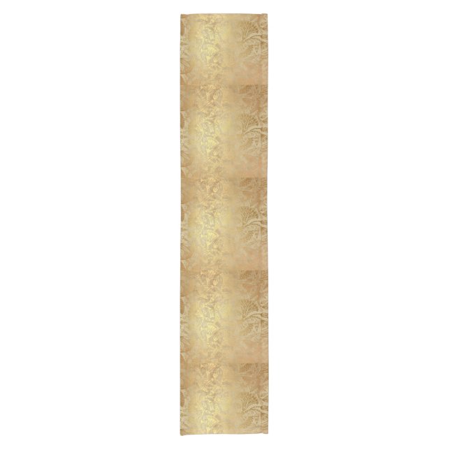 Elegant Egyptian Gold Scroll Design Table Runner (Front)