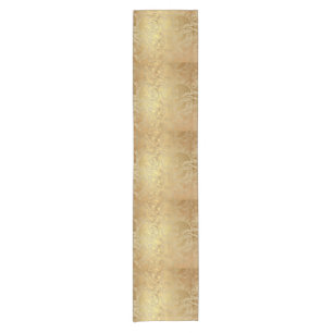 Elegant Egyptian Gold Scroll Design Table Runner