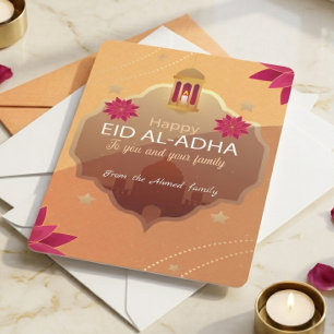 Elegant Eid al-Adha Mubarak Card