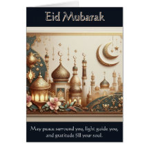 Elegant Eid Card – Peace, Light, and Gratitude