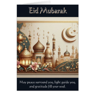 Elegant Eid Card – Peace, Light, and Gratitude 