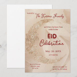 Elegant EId Celebration  Eid Party Invitation