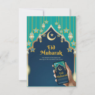 Elegant Eid Mubarak Card