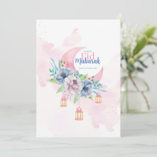 Elegant Eid Mubarak Card Islamic Greeting Card