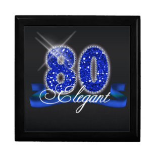 Elegant Eighty Sparkle Gift Box