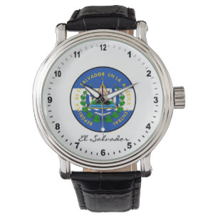 Elegant El Salvador Watch & El Salvador Flag 