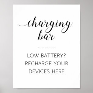 Elegant Electronics Charging Wedding Sign