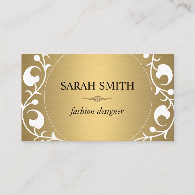Elegant Element / Golden Luxe Business Card (Front)