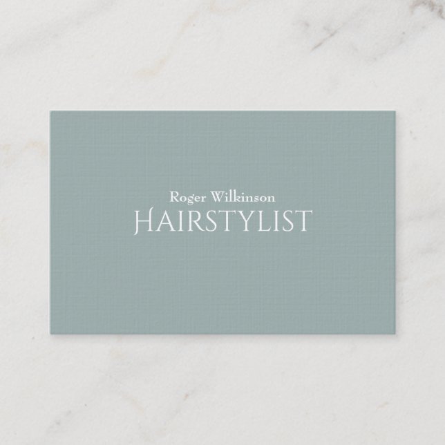 Elegant elite grey blue cover stylish business card (Front)