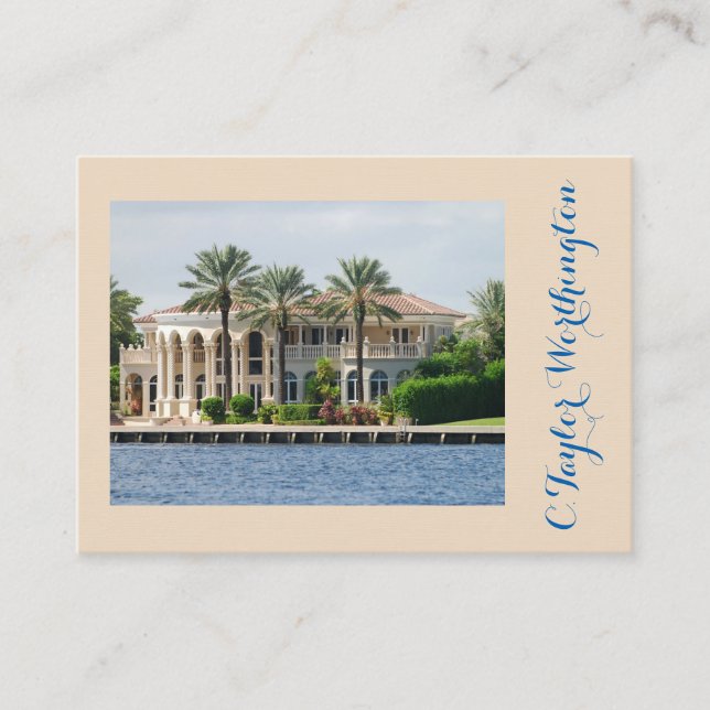 Elegant Elite Real Estate Business Card (Front)