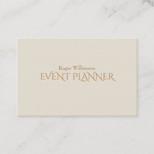 Elegant elite tan cream cover stylish business card