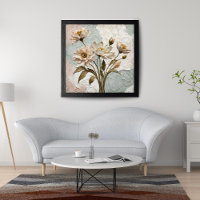 Elegant Embossed Floral Art