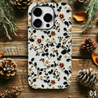 Elegant Embroidered Botanical Floral Pattern