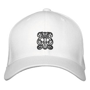 elegant embroidered ornament embroidered hat