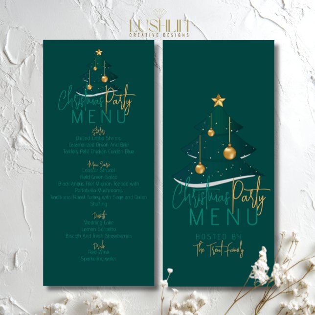 Elegant Emerald Christmas Tree Menu (Creator Uploaded)