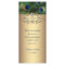 Elegant Emerald Green Gold Peacock Rack Card