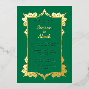 Elegant emerald green indian wedding