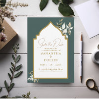 Elegant Emerald Wedding Save the Date