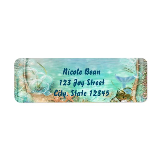 Elegant Enchanted Sea Invitation Address Labels