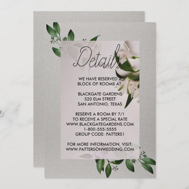 Elegant Enclosure Invitation (Front/Back)
