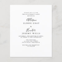 Elegant Engagement Party Invitation 