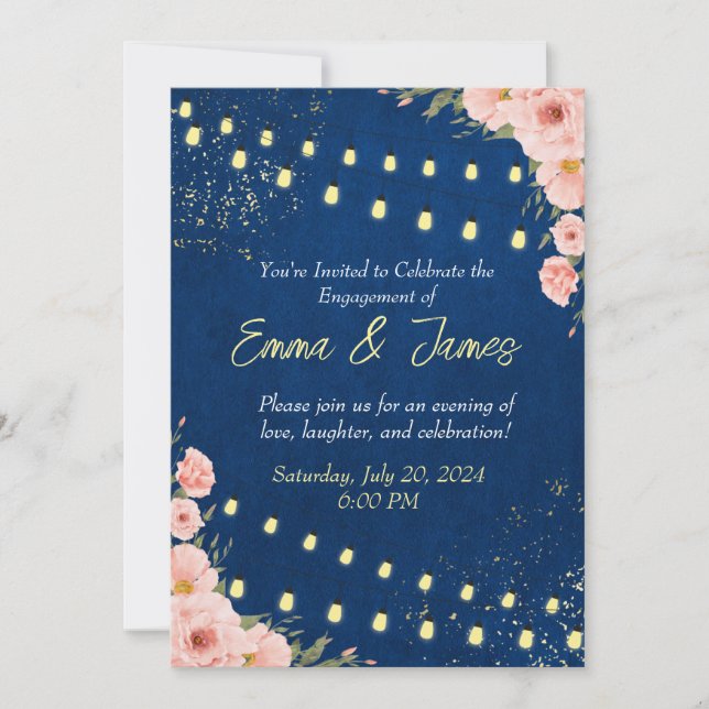 Elegant Engagement Party Invitation (Front)