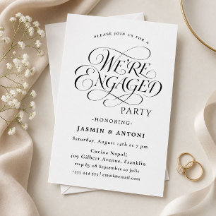 Elegant Engagement Party Invitation