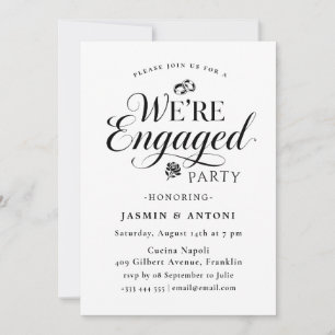 Elegant Engagement Party Invitation