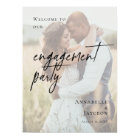 Elegant Engagement Party photo welcome