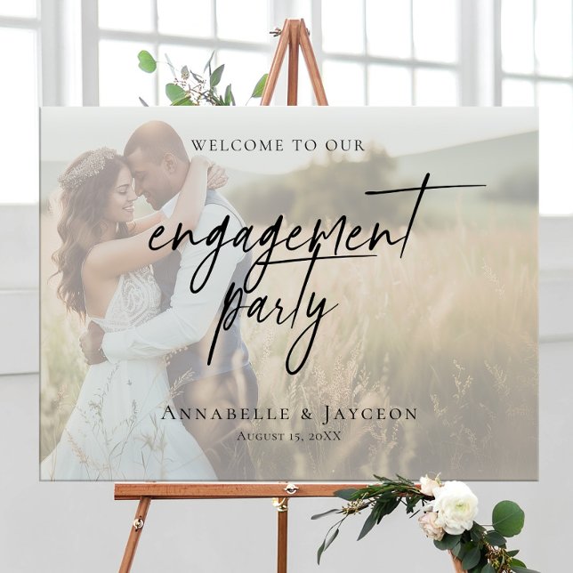 Elegant Engagement Party photo welcome Poster (Creator Uploaded)