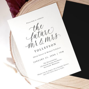 Elegant Engagement Party The Future Mr & Mrs Invitation
