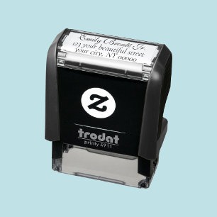 Elegant English Cursive Return Address Self-inking Stamp