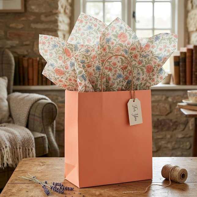 Elegant English Shabby Chic Floral Art Pattern Tissue Paper (Creator Uploaded)
