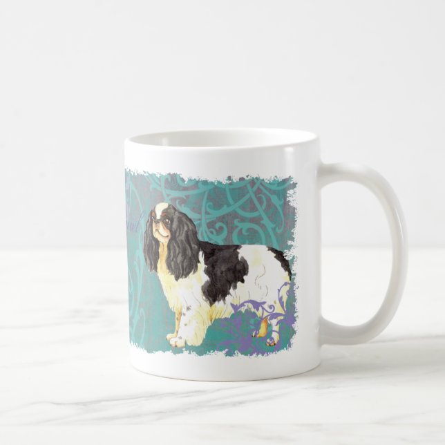 Elegant English Toy Spaniel Coffee Mug (Right)